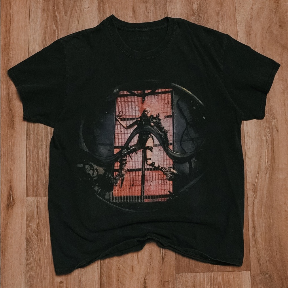 Lady Gaga Black Chromatica Album Cover Graphic Tee
